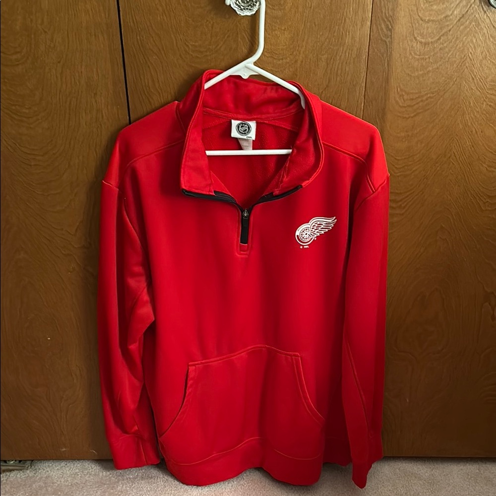 Red Detroit Red Wings Quarter Zip